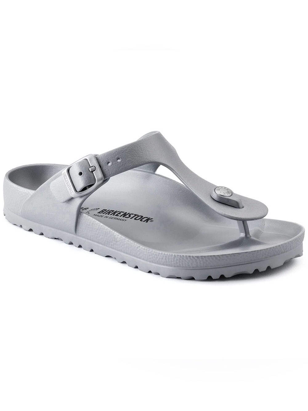 Birkenstock Gizeh Eva Sandals - Metallic Silver, Size 34 (US 3-3.5)